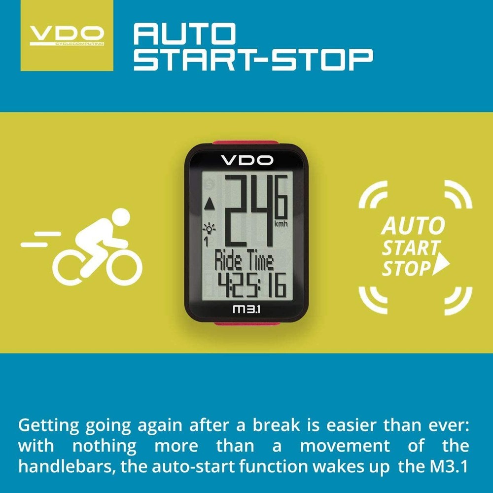 VDO - M 3.1 Digital Wireless Speed Transmission & Multiple Bike Function