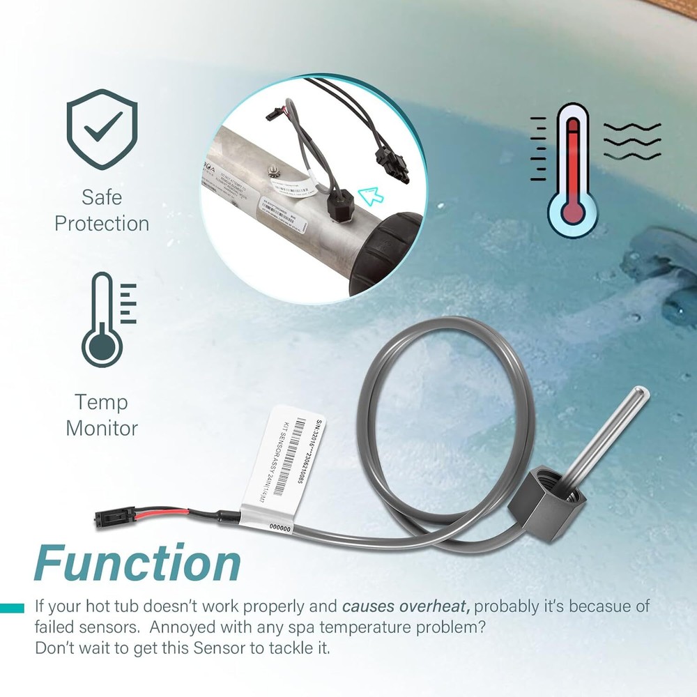 2-Pack Temp/Hi Limit Sensor Assembly for Balboa M7/LE/Value Spa Heater M7 System