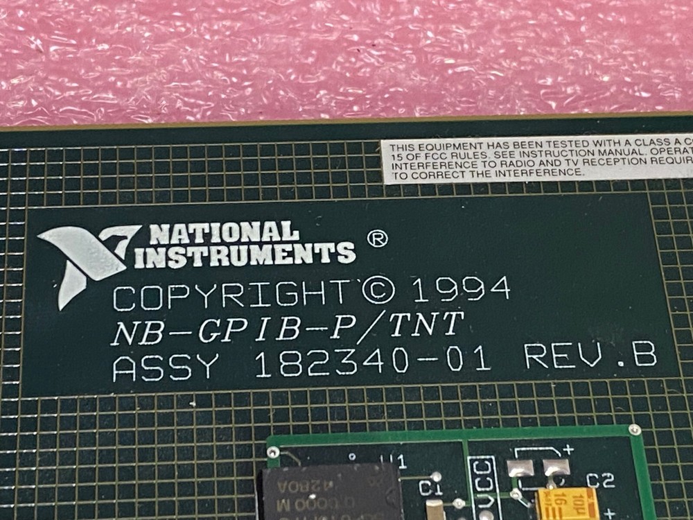 NATIONAL INSTRUMENTS NB-GPIB-P/TNT CARD