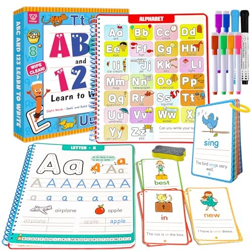 Preschool Learning Activities - Reusable Letter & Number Tracing Learn to Write