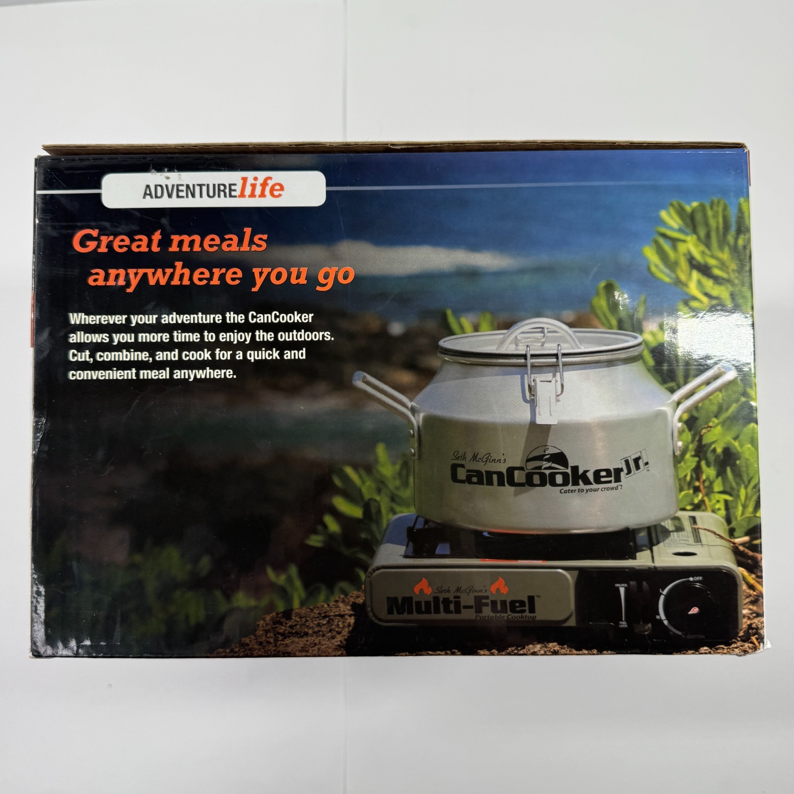 New Open Box Seth McGinns 2 Gallon CanCooker Camping Gear Campfire Stovetop NIB