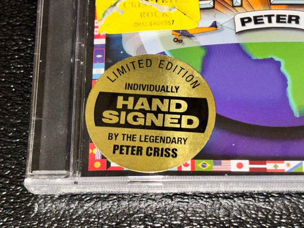 Peter Criss One for All CD Hand Signed Booklet STILL SEALED!!!! KISS B Buy Excl