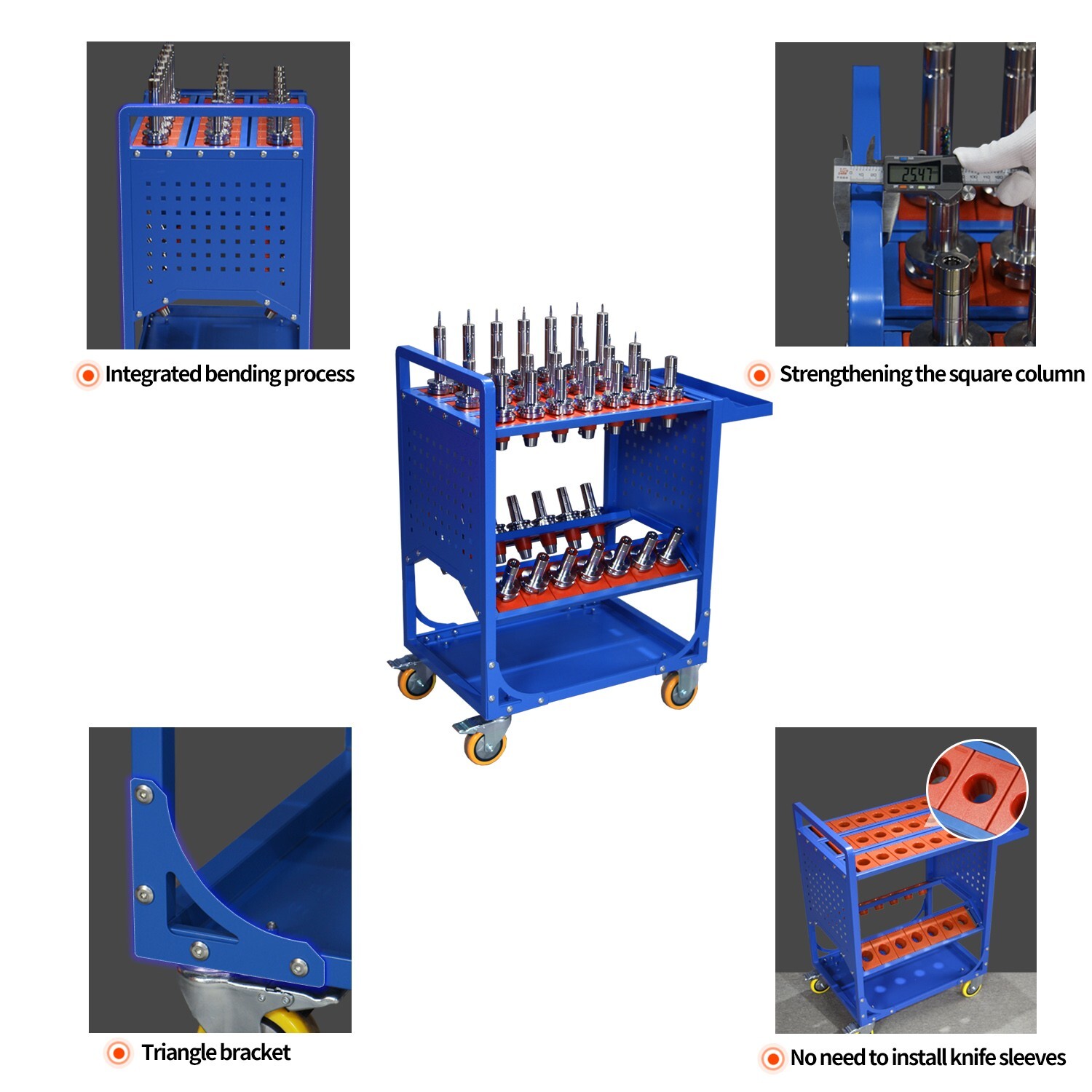 CAT40 CNC Tool Cart BT40 cnc tool holder trolley with mounting tool