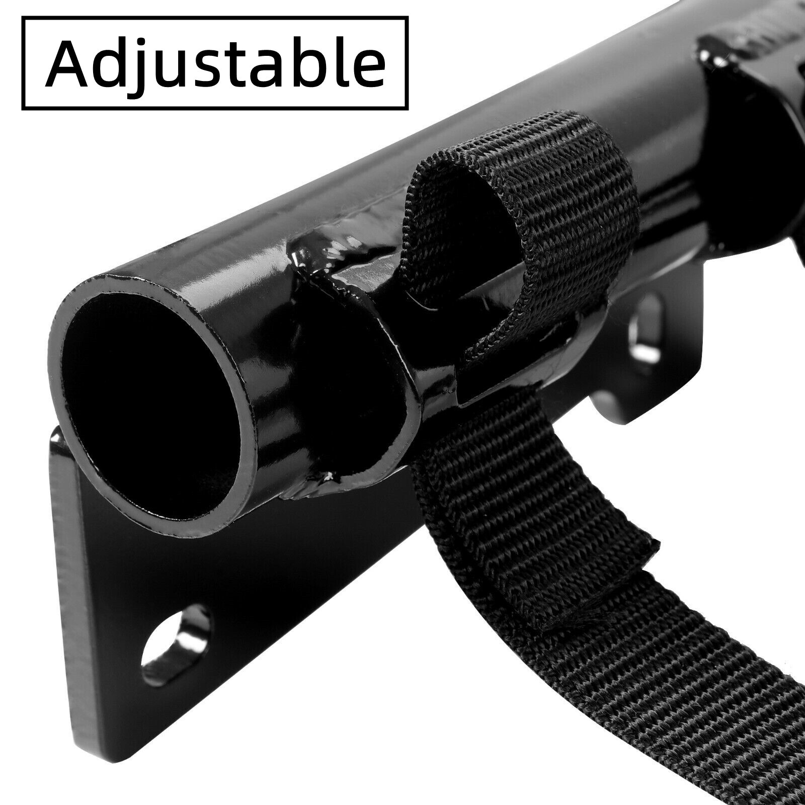 For Yamaha Raptor 700 YFM 700 YFM700 Nerf Bars Foot Guard Pegs W/ Black Net