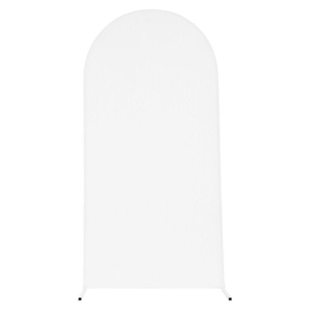 3X White Arch Backdrop Stand Set Wedding Arch Stand Backdrop Decor with Covers