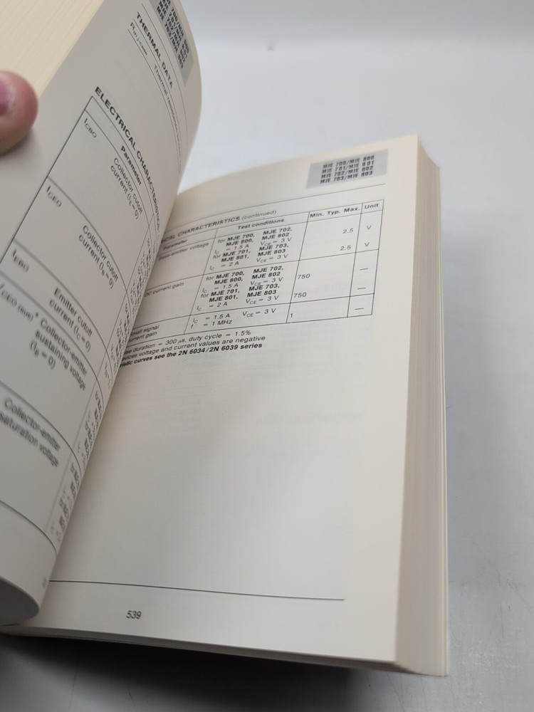 Electronics Data Book: SHS-Thomson Microelectronics, Discrete Power Devices 1980