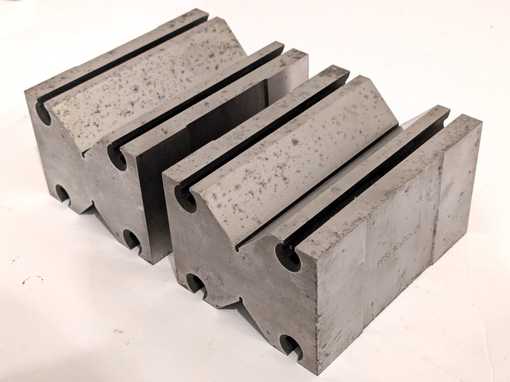 FOWLER Precision V-Block Set Matched Pair (24) PPSc 90x70x125 Sharp Condition