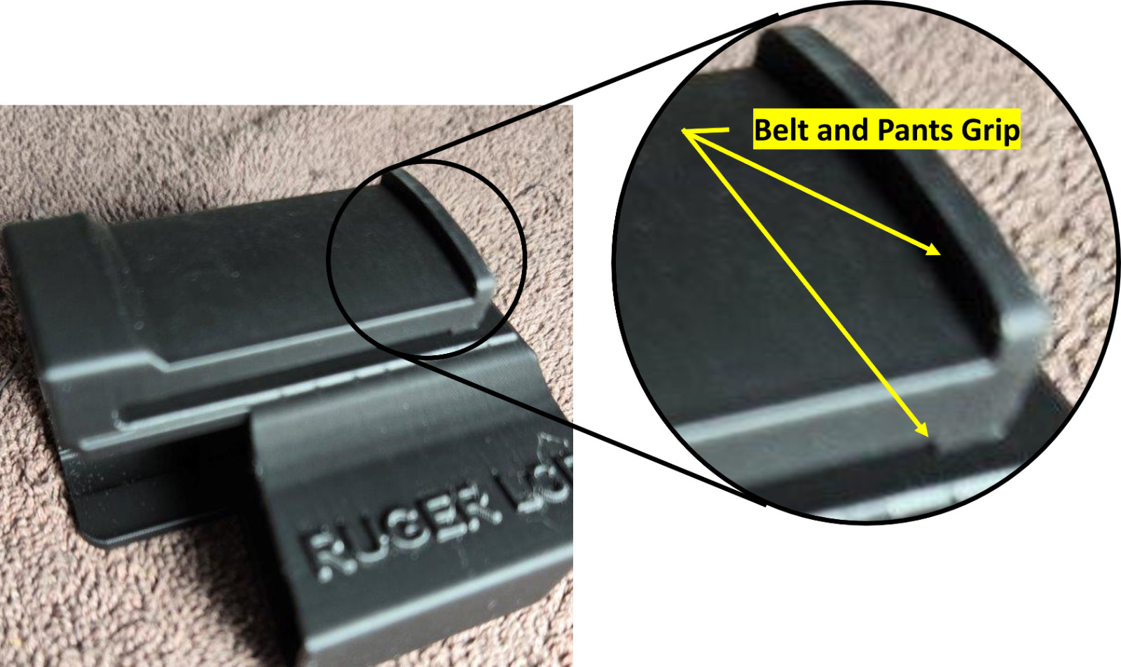 Ruger 380 LCP, LCP II LCP II 22LR LCP MAX Holster IWB In Waistband conceal carry