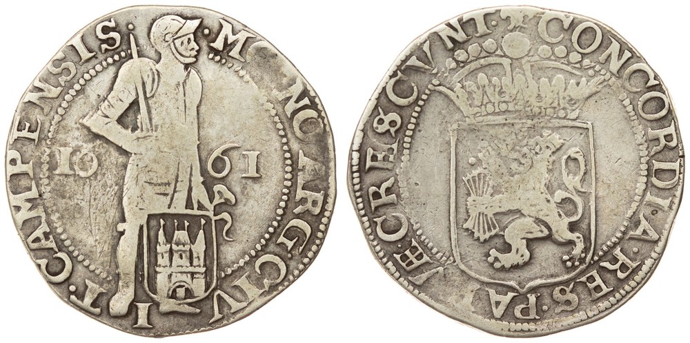 Netherlands / Kampen - Silver Ducat 1661