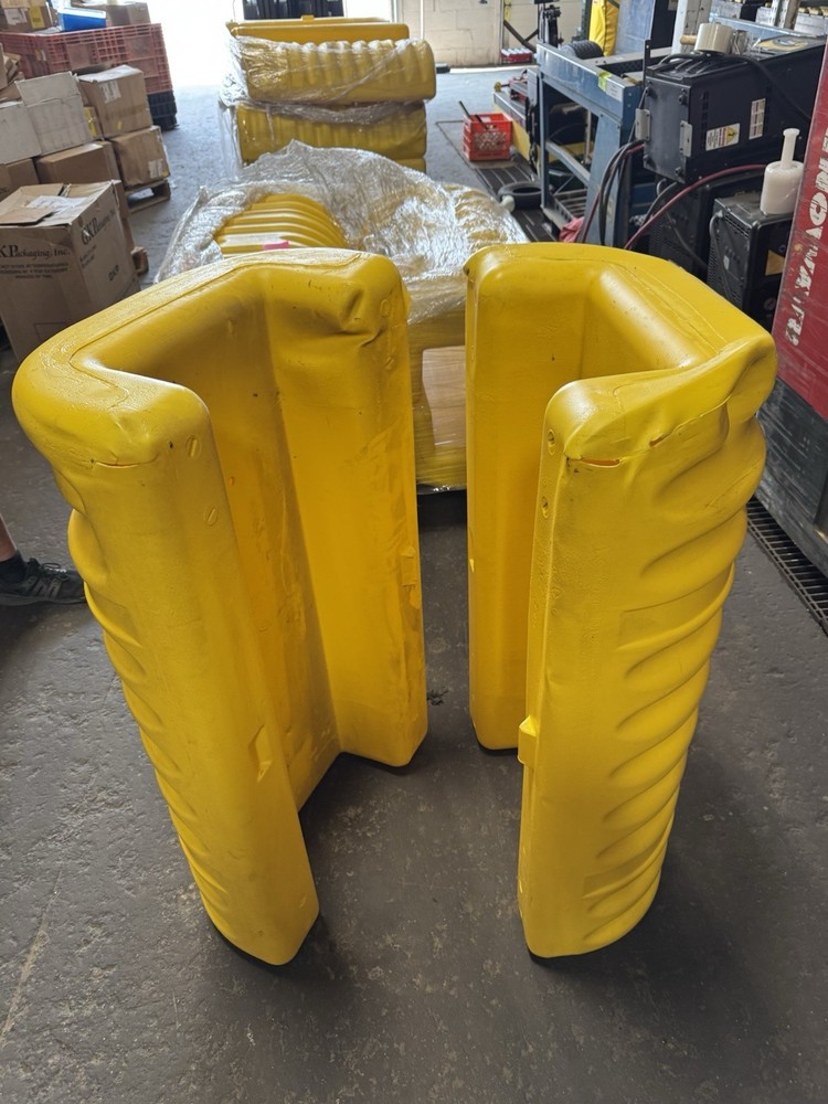 Used Yellow Column Protector 12" Opening 42" Height