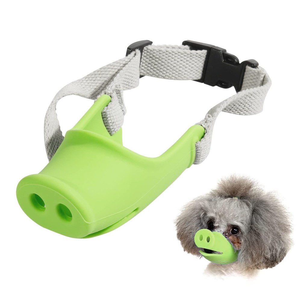 HOWWFALY Silicone Dog Muzzle, Soft Muzzle for Small Medium Dogs Poodle Corgi Dac