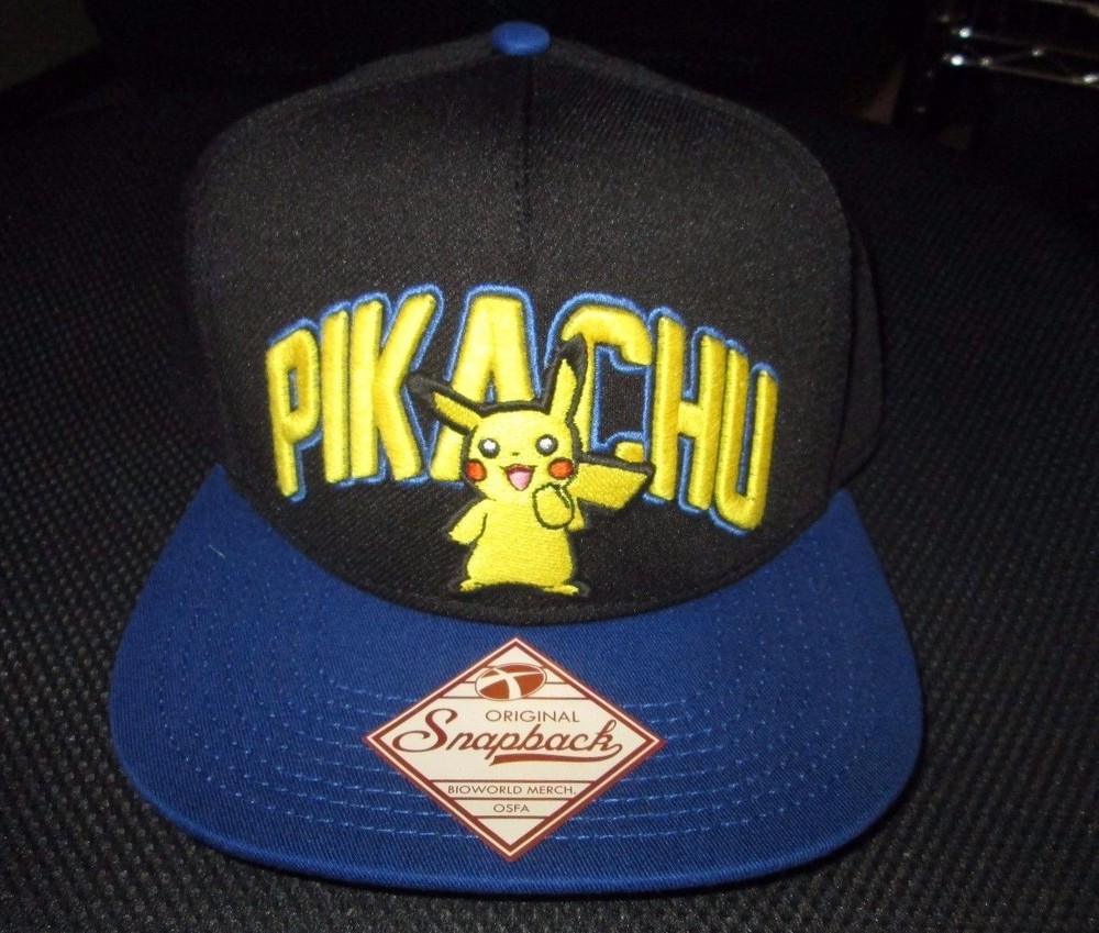 Pokemon Pikachu Snapback Cap/Hat, so COOL!!!