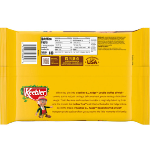 Fudge Double Stuffed Elfwich Cookies, 13 oz