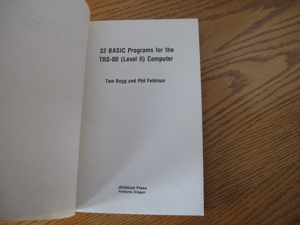 VINTAGE TRS-80 COMPUTER PROGRAMMING BOOK RADIO SHACK 1980 PROGRAMS