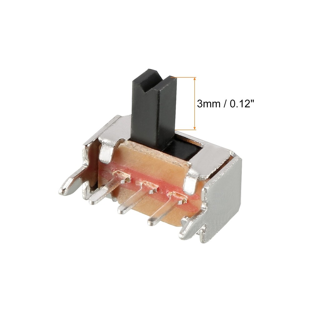 Toggle Switch Latching Slide Control 3 Pin 1P2T 3mm/20 Pcs