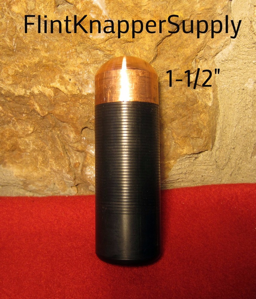 1 1/2" Solid Head Copper Bopper - Copper Billets, Flint knapping, arrowheads