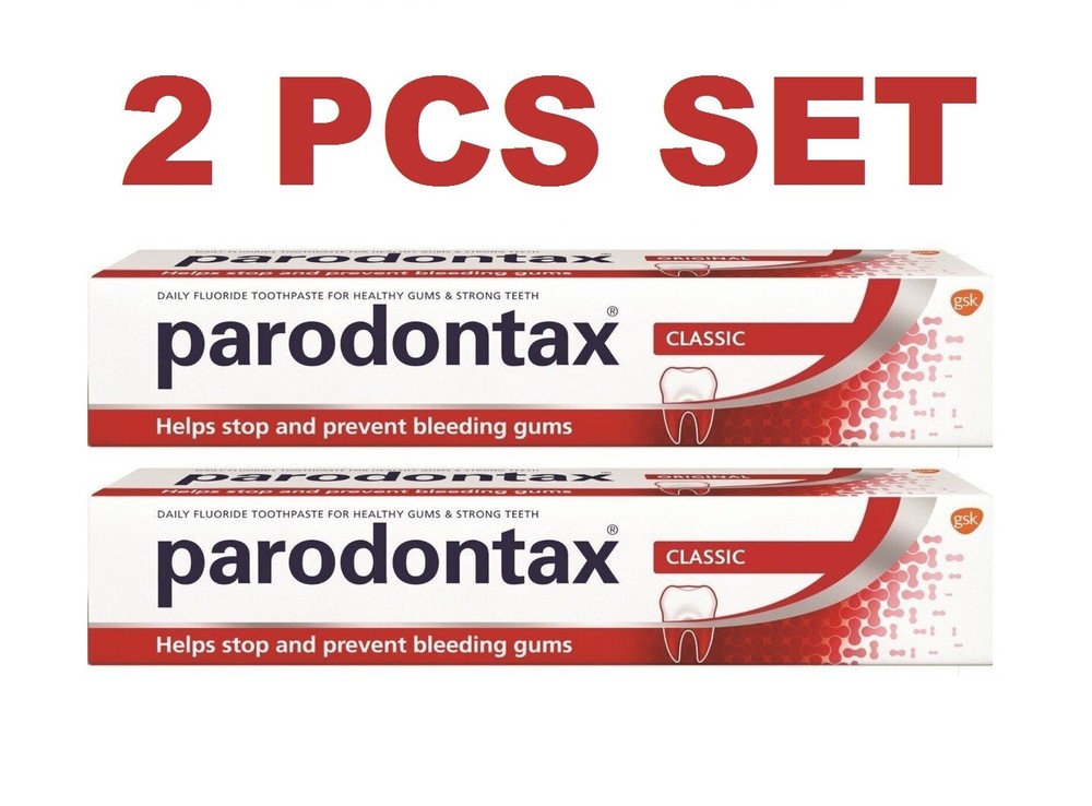 2x PARODONTAX CLASSIC Toothpaste without fluoride 2х75ml