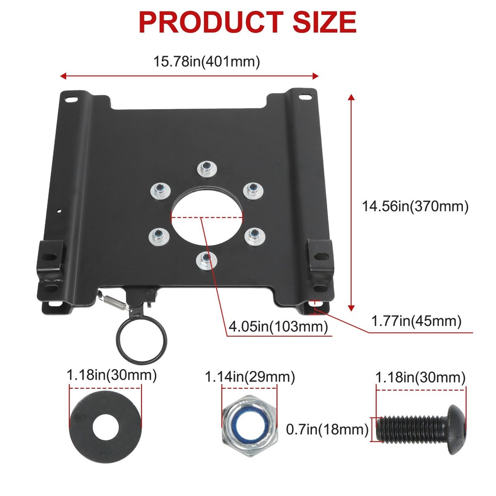 Passenger Seat Swivel Kit for Ford Econoline E150 E250 E350 E450 Front Right