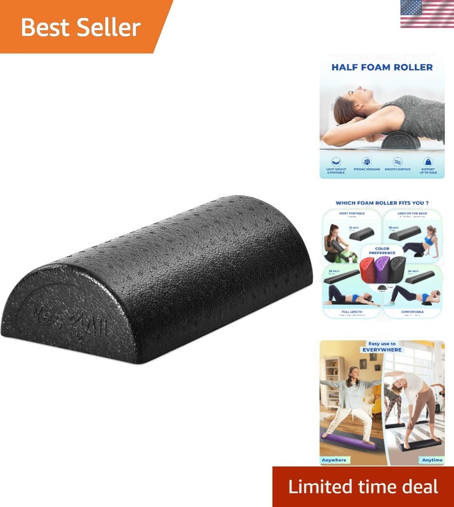Lightweight Multi-Size Foam Roller for Exercise & Stretching - Non-Slip Design