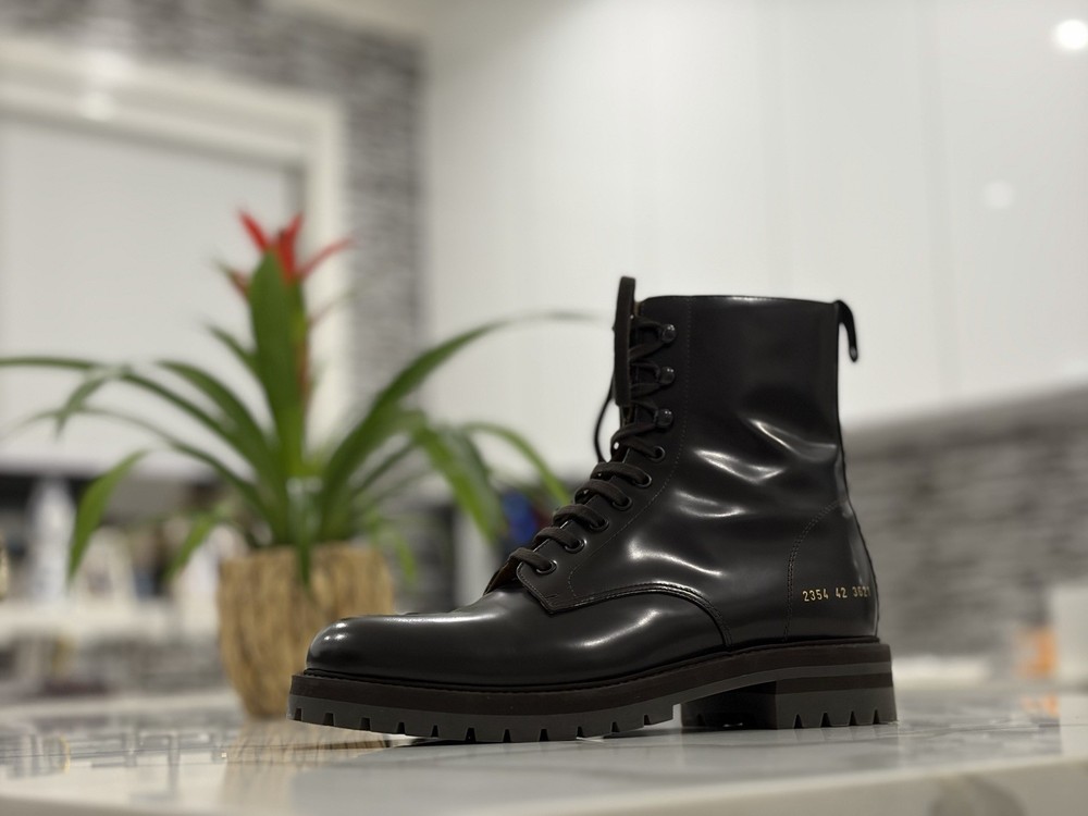common projects Men’s combat Boot Brown Size 42
