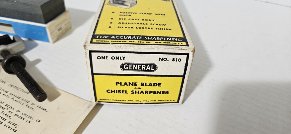 General Tools No. 810- Plane Blade And Chisel Sharpener With Stone