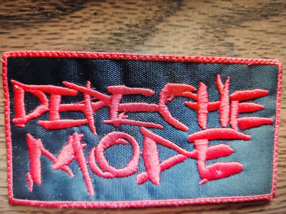 DEPECHE MODE,SEW ON RED WITH RED BORDER EMBROIDERED PATCH