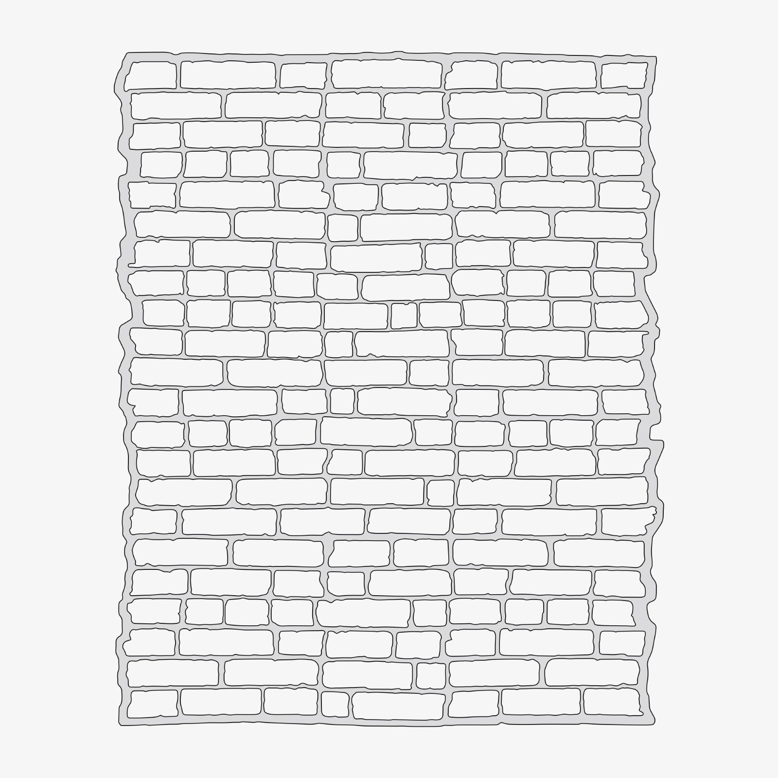 Brick Filler - Reusable Airbrush Stencil Template