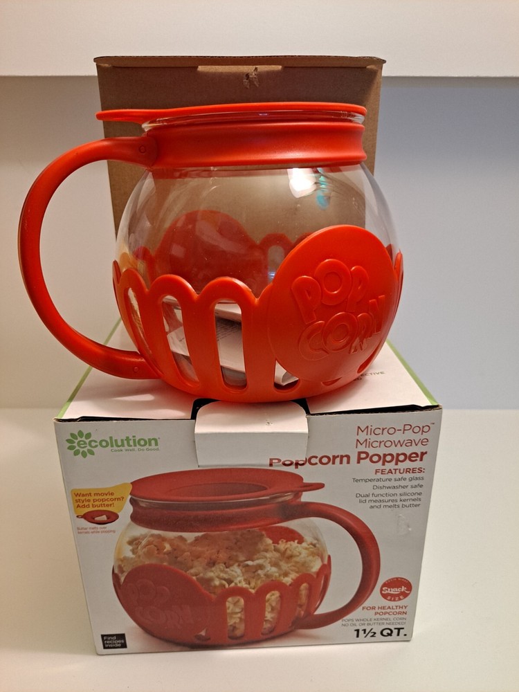 Ecolution 1.5qt. Microwave Popcorn Maker - Red