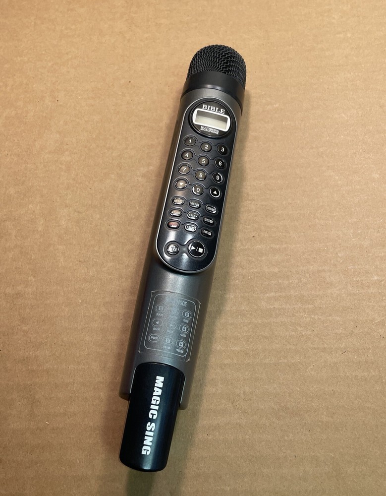 1 (Single) Magic Sing Karaoke BIBLE Microphone LP000012 **Working**