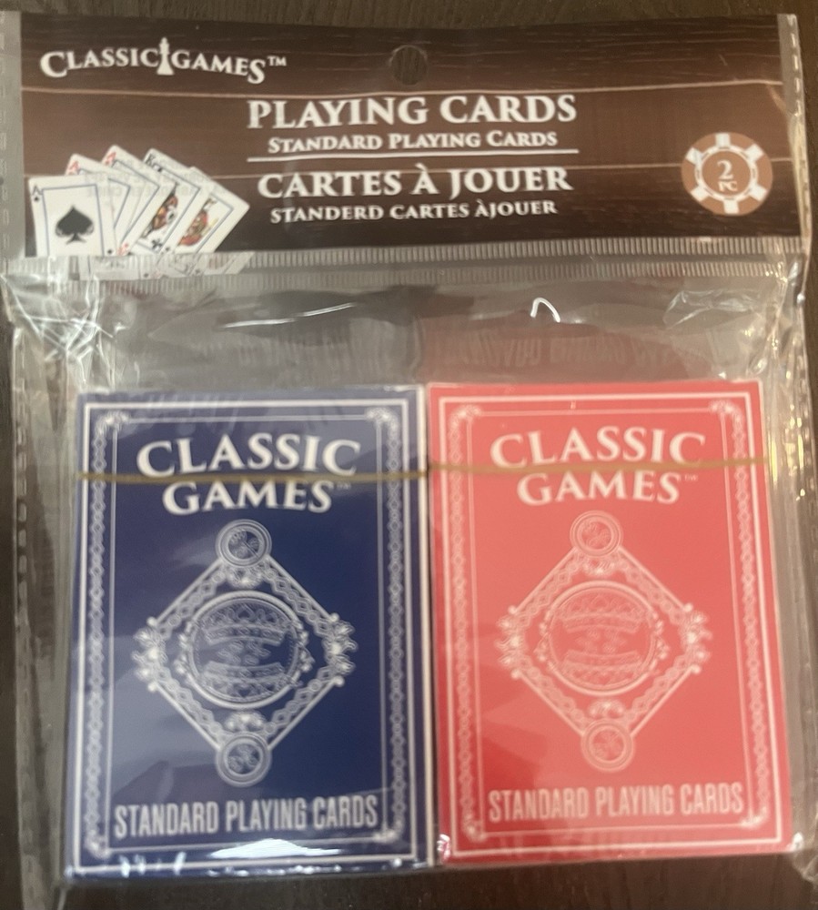 Classic Games Standard Playing Cards 4pc