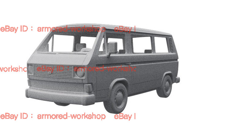 3D Printed 1/72 T3 van Unpainted