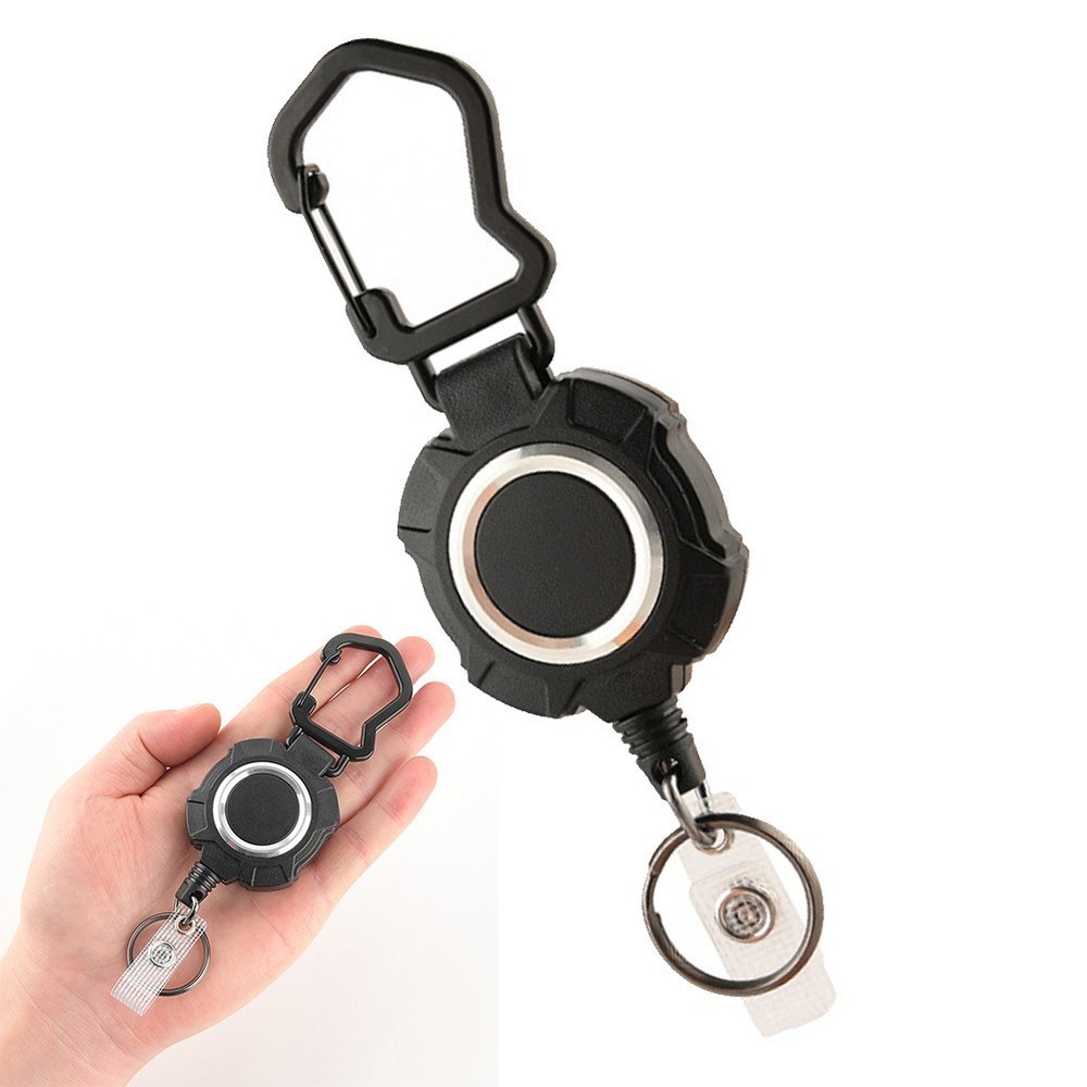 Functional Badge Reel and Keyholder with Secure Card Holding Functionality