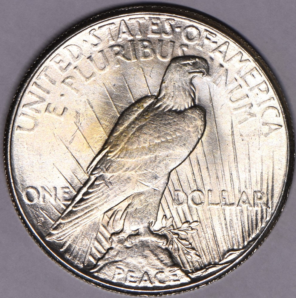 1925-S Peace Dollar BU