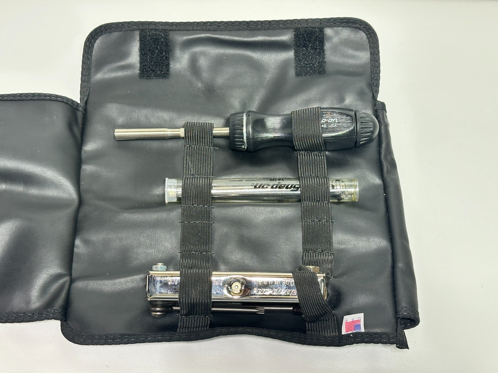 Harley Davidson Snap-On Tools USA SSX2028 Tool Screwdriver Kit Leather Pouch Bag