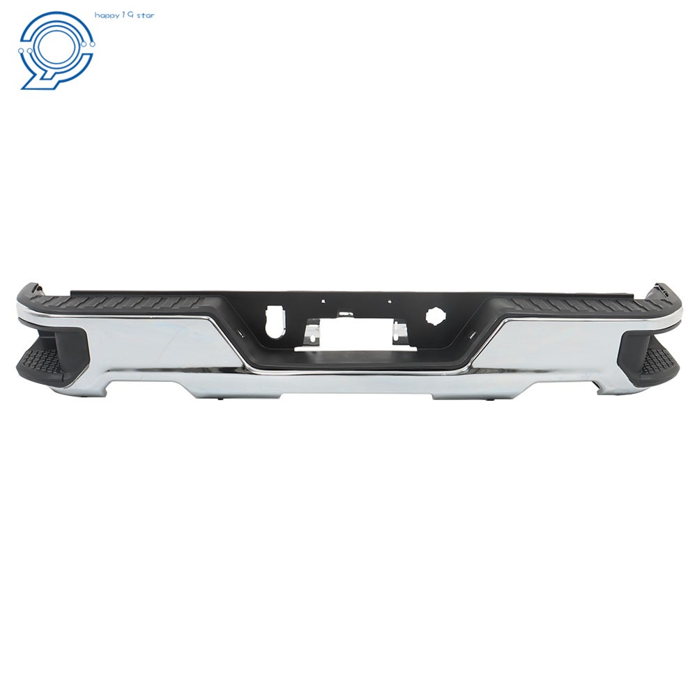 For Chevy Silverado GMC Sierra 1500 2019-2023 Step Rear Bumper Assembly Chrome