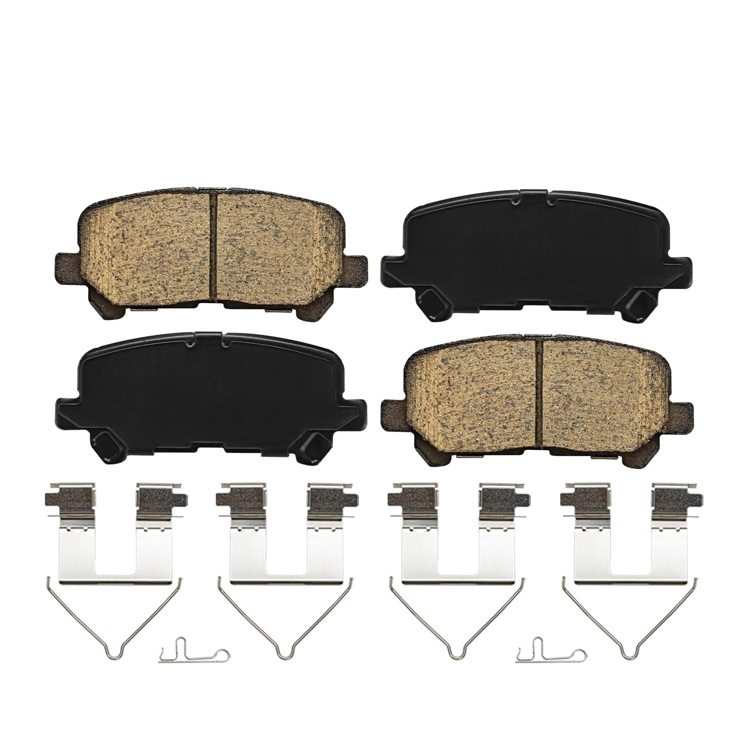 Front & Rear Ceramic Brake Pads w/ Hardware for Acura MDX Honda Pilot Ridgeline