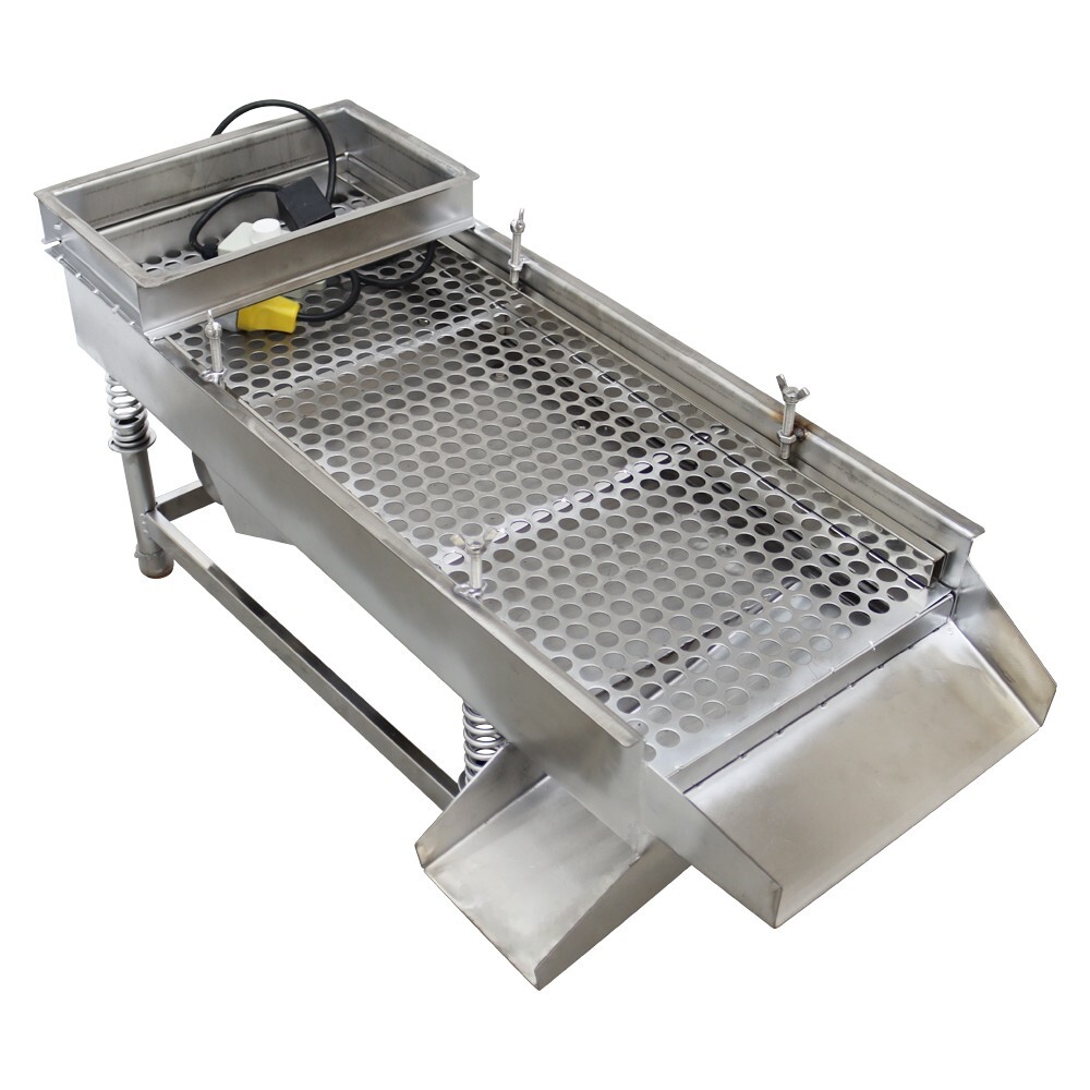 Easy Operation 15mmSieve Electric Linear Vibrating Screen One Layer JG30-75 110V