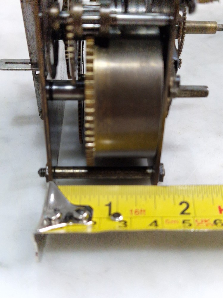 Antique Gustav Becker Clock Movement And Pendulum Gong Ect