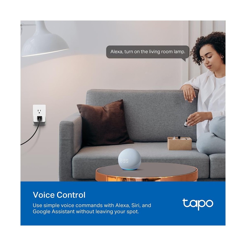 TP-Link Tapo Smart Plug Mini, Matter Compatible, Compatible with Al... Fast Ship