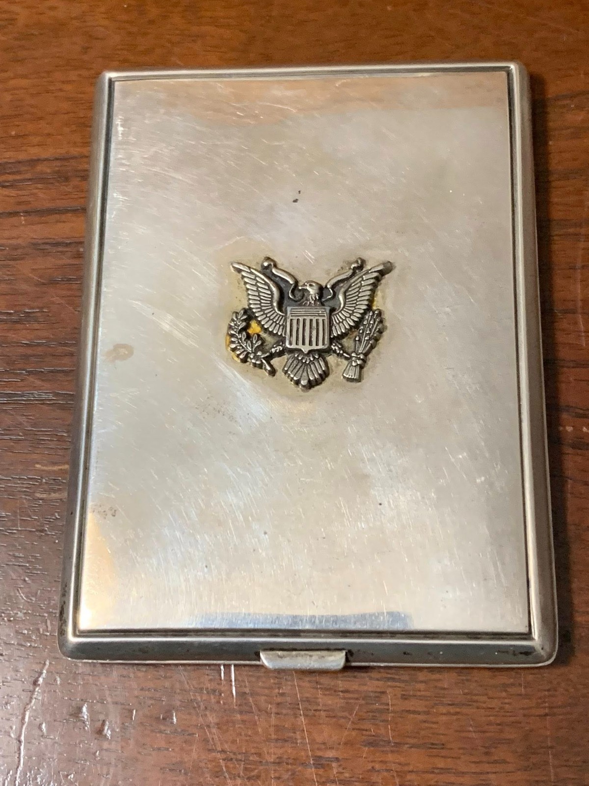 STERLING SILVER 925 CIGARETTE PACK BOX HOLDER CASE 101.7 GRAM SIGNED