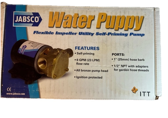 Jabsco 18660-7033 Water Puppy Self Priming Marine Utility Pump 12V DC Bronze