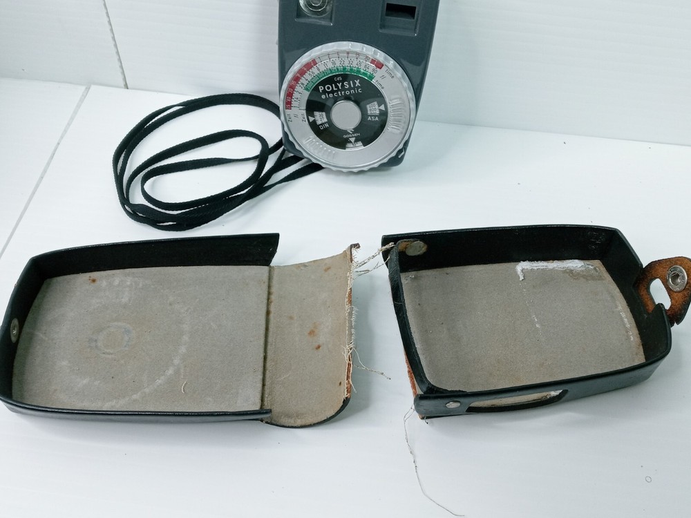 Gossen Polysix Electronic Light Exposure Meter & Case West Germany Working