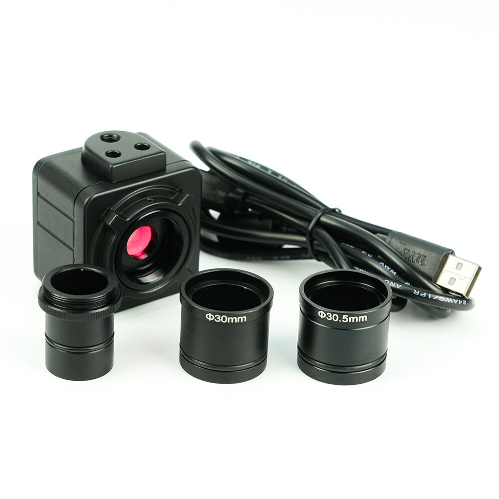 5MP CMOS USB Camera Microscope Digital Electronic Eyepiece with C Mount Adapter