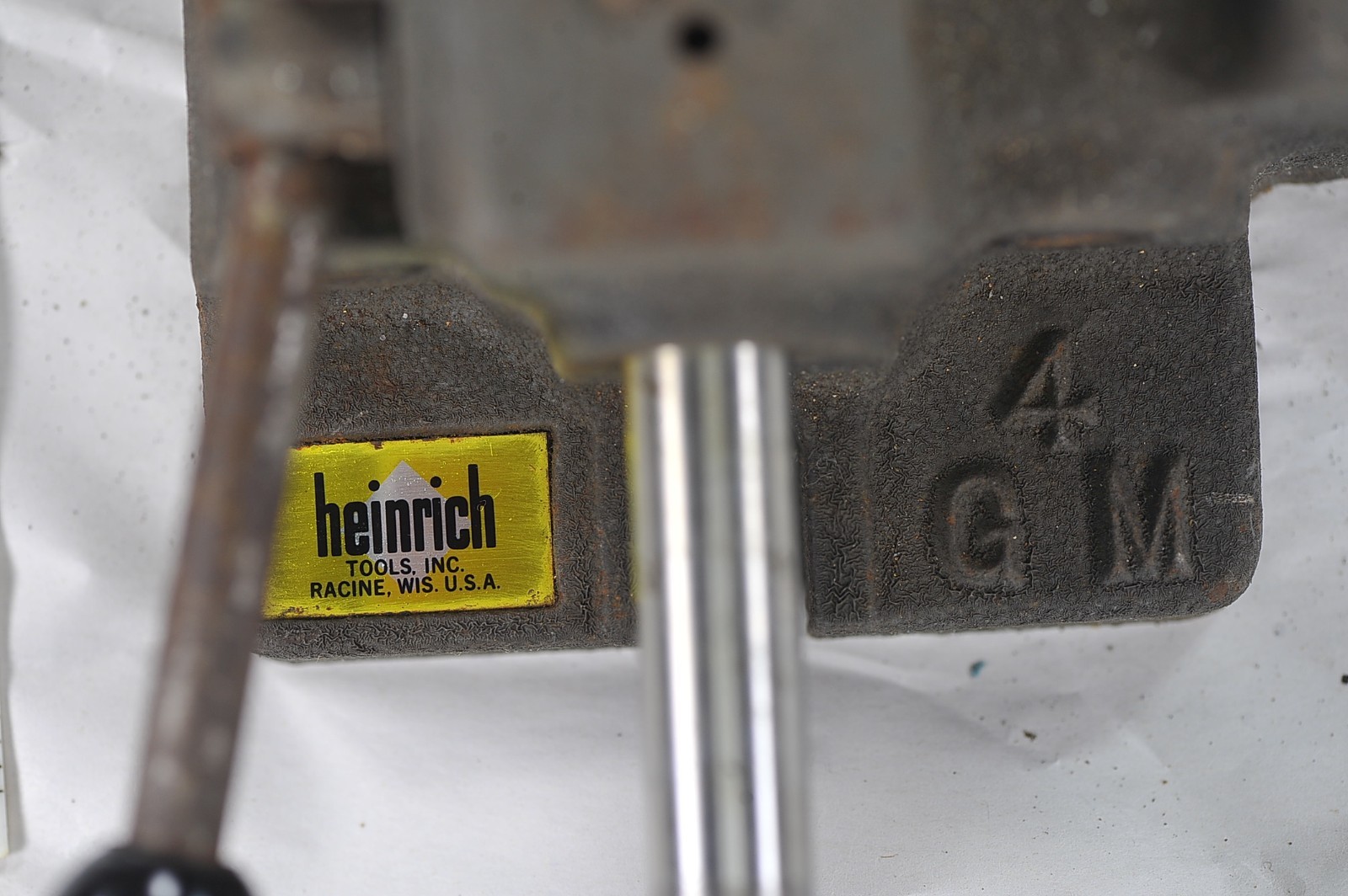 Heinrich No 4 GM Precision Toolmaker Grinding Vise 4" Jaw Racine Bakelite WI USA