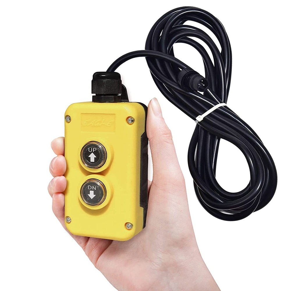3 Wire Dump Trailer Remote Control Switch for Single-Acting Hydraulic Pumps 15ft