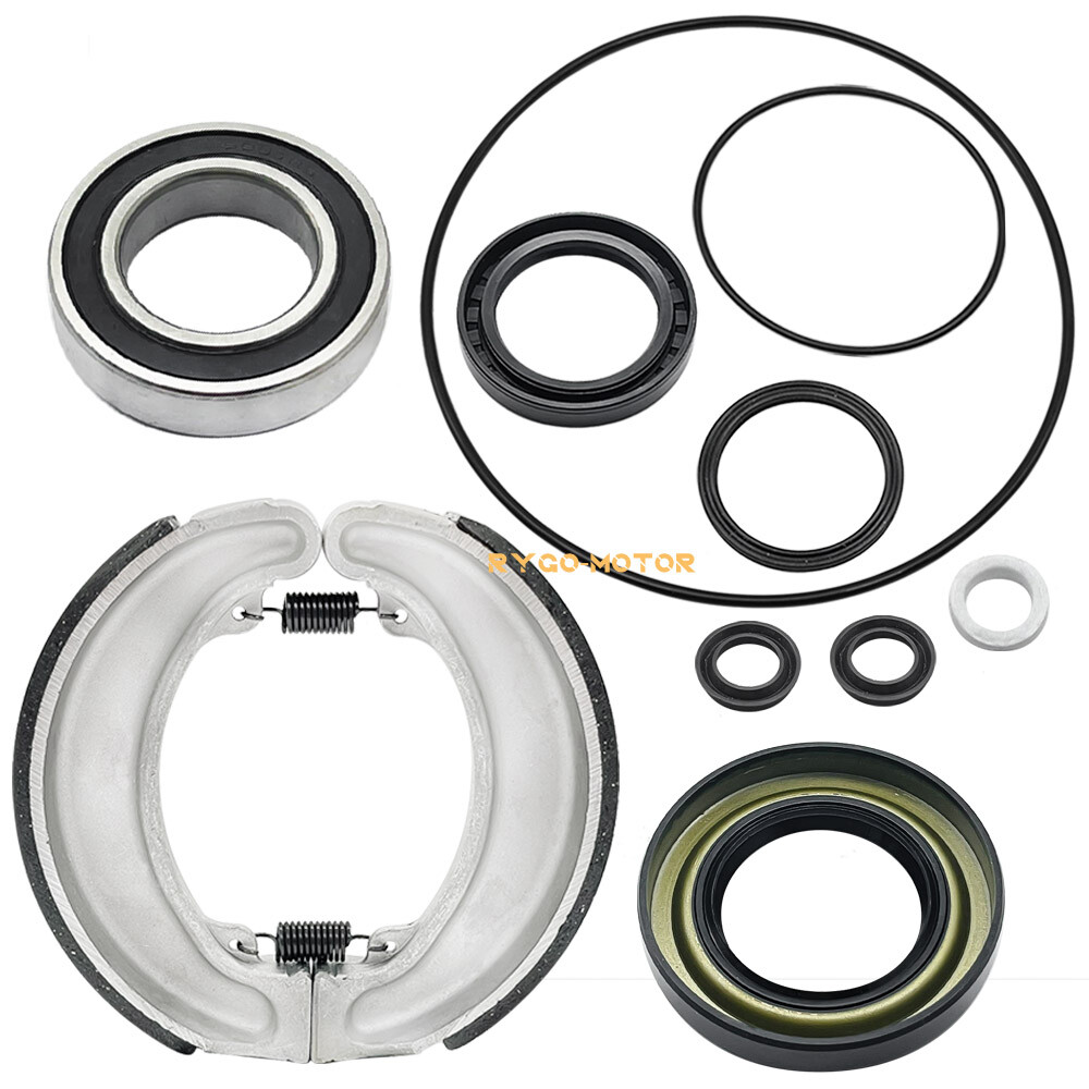 Rear Brake Shoes & Bearing Seals Kit for Honda TRX300FW 4x4 Fourtrax 300 1988-00