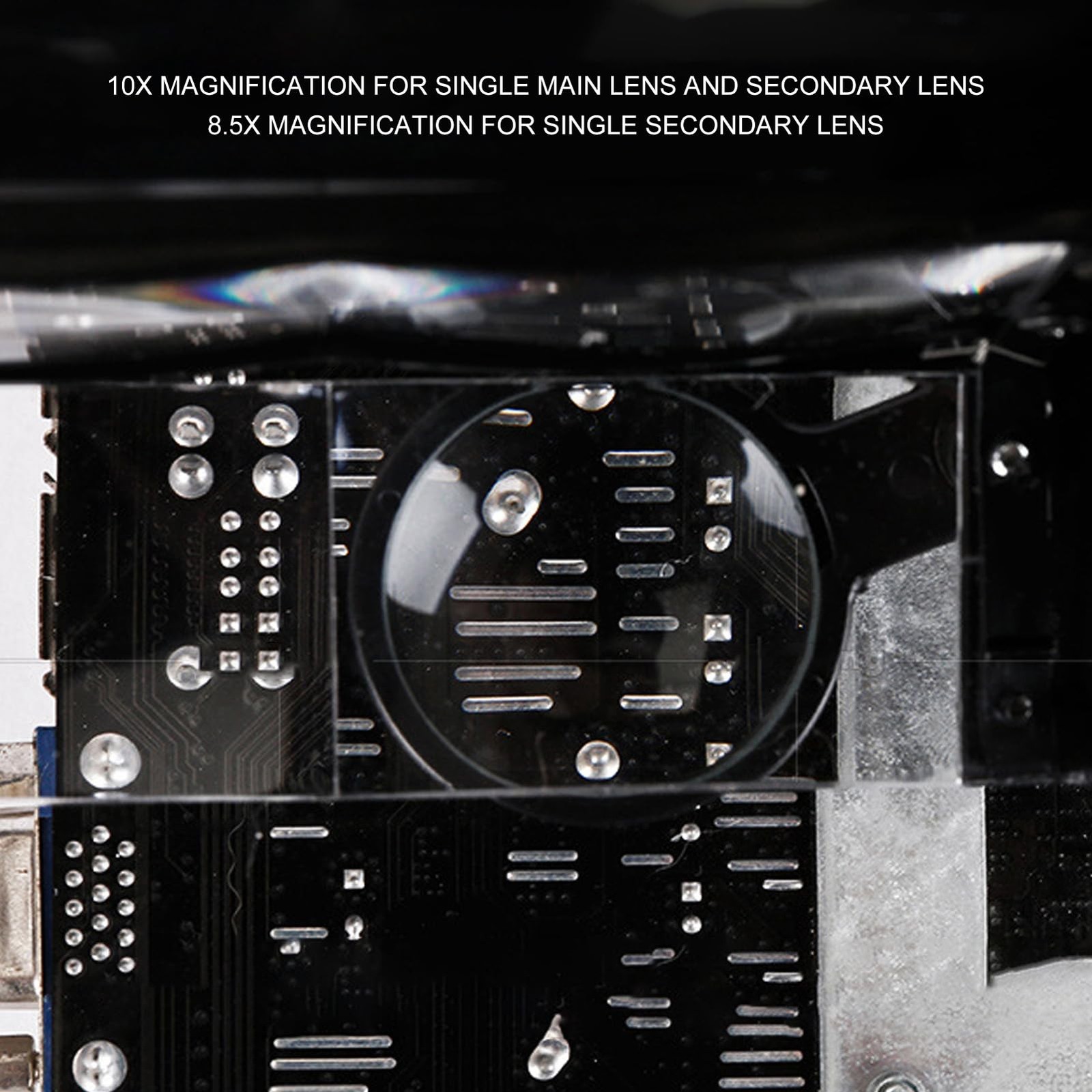 Headband Magnifier Glasses with LED Light,1.5X 3X 8.5X 10X Head Mount Magnifi...