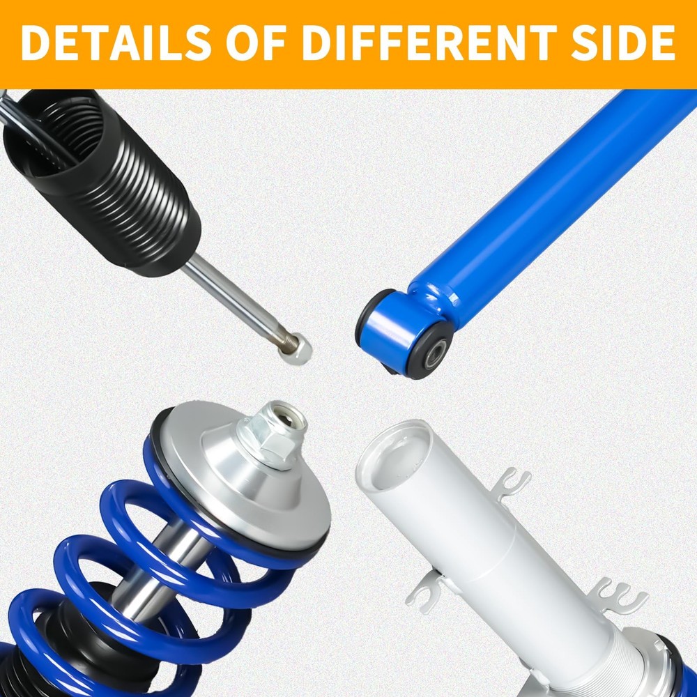 Coilover Suspension Lowering Kit Height Adjustable Shock Absorber Struts Blue