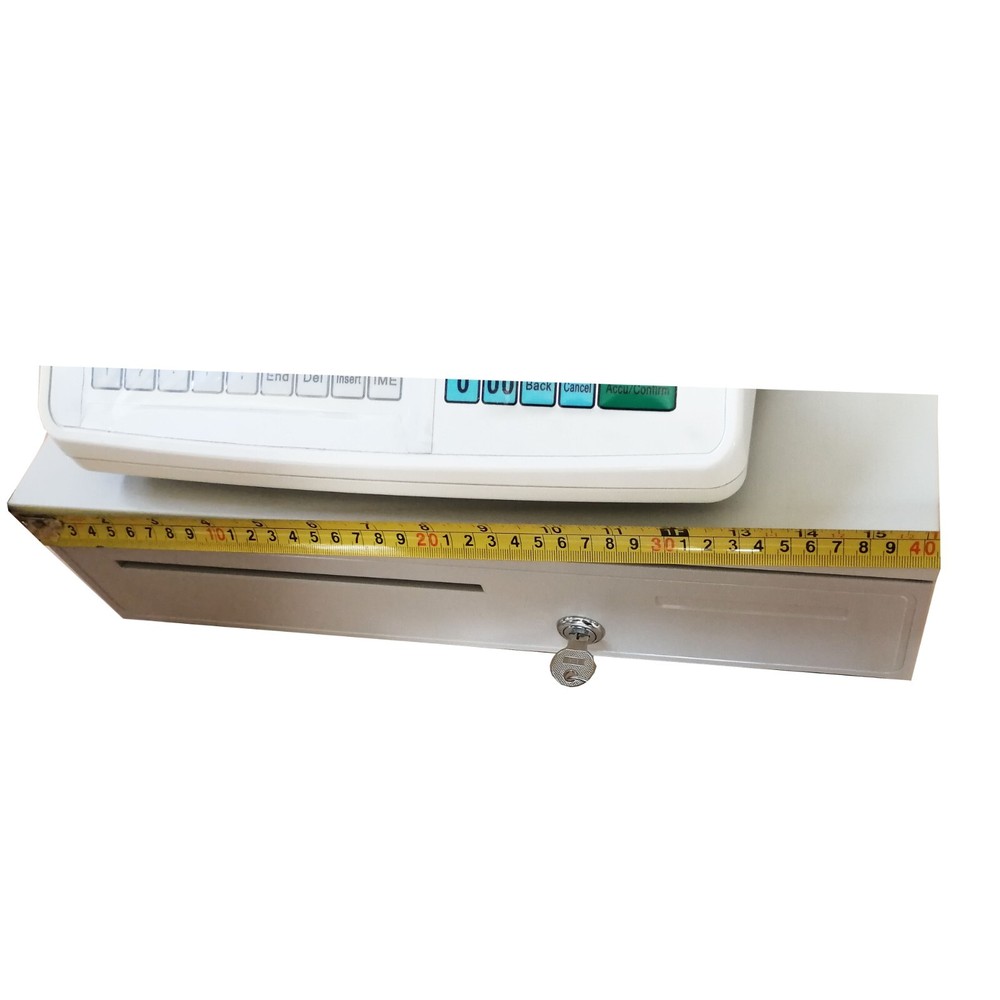 33lbs Digital Price Computing Scale with Cash Box Double-Sided LCD Display&Label