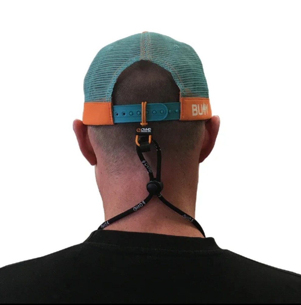 Overhead Surf Hat Leash Cap Safe Hat Retainer Blue